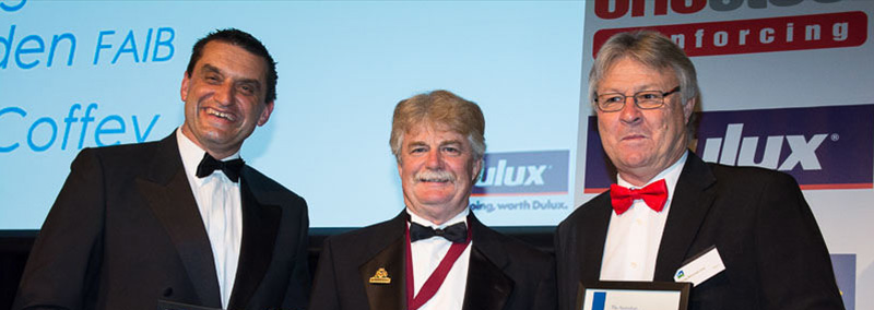 2015 National Professional Excellence in Building Awards, ArPM Director Damian Rogers (middle)